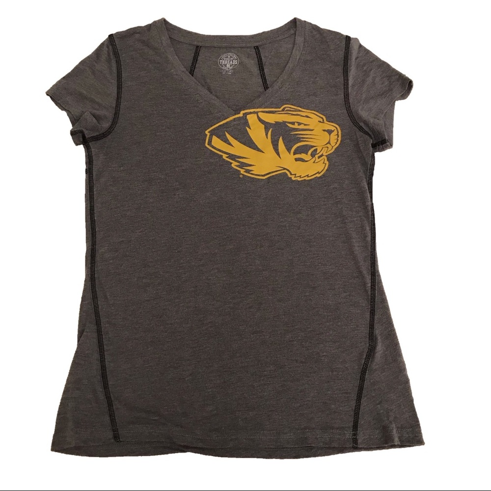 University of Missouri Mizzou Tigers V-neck Tee Sm